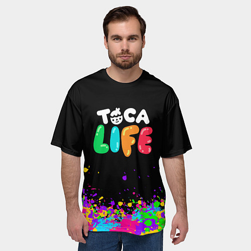 Мужская футболка оверсайз Toca Life / 3D-принт – фото 3