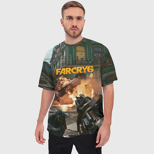 Мужская футболка оверсайз Far Cry 6 gameplay art / 3D-принт – фото 3