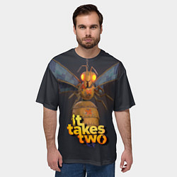 Футболка оверсайз мужская It Takes Two БОСС КОРОЛЕВА ОС, цвет: 3D-принт — фото 2