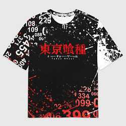 Футболка оверсайз мужская TOKYO GHOUL МИНУС 7 ТОКИЙСКИЙ ГУЛЬ 1000-7, цвет: 3D-принт