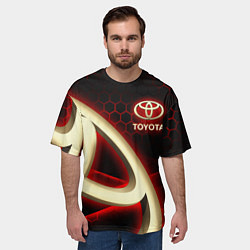 Футболка оверсайз мужская Тойота Toyota, цвет: 3D-принт — фото 2