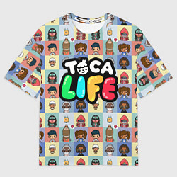 Футболка оверсайз мужская Toca Life, цвет: 3D-принт