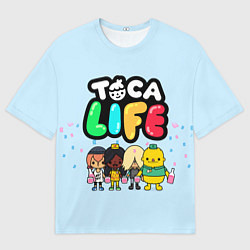 Футболка оверсайз мужская Toca Life: Logo, цвет: 3D-принт