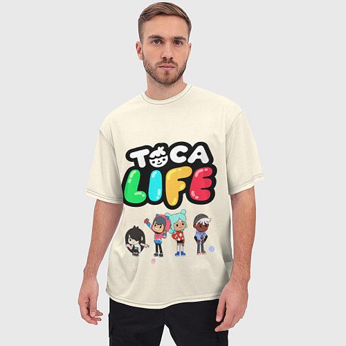 Мужская футболка оверсайз Toca Life: Persons / 3D-принт – фото 3