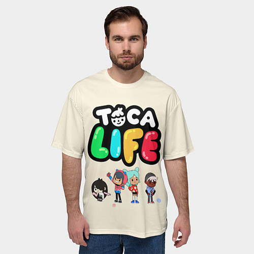 Мужская футболка оверсайз Toca Life: Persons / 3D-принт – фото 3