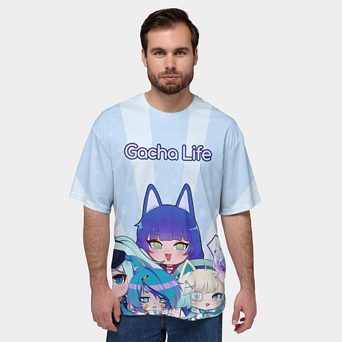 Мужская футболка оверсайз Gacha Club Character / 3D-принт – фото 3