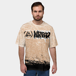 Футболка оверсайз мужская Linkin Park Рок Группа Линкин Парк, цвет: 3D-принт — фото 2