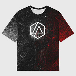 Футболка оверсайз мужская Linkin Park Logo Линкин Парк, цвет: 3D-принт