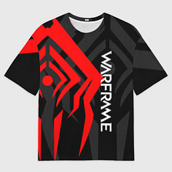 Футболка оверсайз мужская WAFRAME STALKER LOGO RED ВАРФРЕЙМ СТАЛКЕР, цвет: 3D-принт