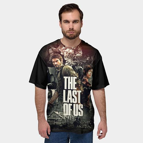 Мужская футболка оверсайз THE LAST OF US ЩЕЛКУНЫ / 3D-принт – фото 3