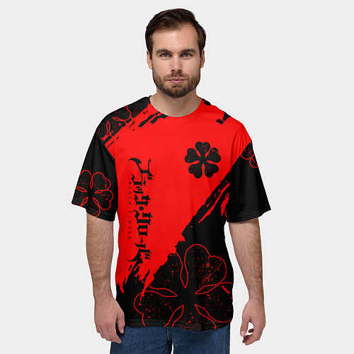 Мужская футболка оверсайз Чёрный клевер: Black clover / 3D-принт – фото 3