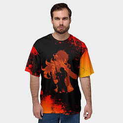 Футболка оверсайз мужская ДИЛЮК DILUC ГЕНШИН, цвет: 3D-принт — фото 2