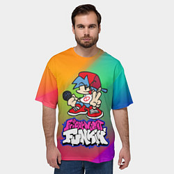Футболка оверсайз мужская BOYFRIEND FRIDAY NIGHT FUNKIN, цвет: 3D-принт — фото 2