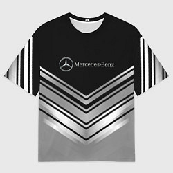 Футболка оверсайз мужская Mercedes-Benz Текстура, цвет: 3D-принт