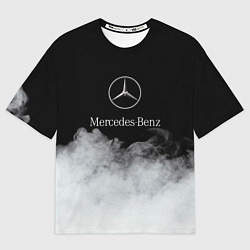 Футболка оверсайз мужская Mercedes-Benz Облака, цвет: 3D-принт