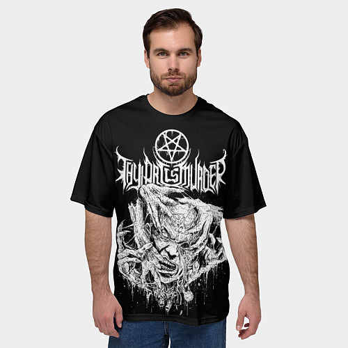 Мужская футболка оверсайз Thy Art Is Murder - Hate / 3D-принт – фото 3