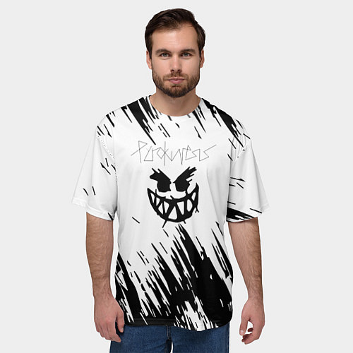 Мужская футболка оверсайз Pyrokinesis - Андрей Пирокинезис / 3D-принт – фото 3