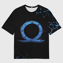 Футболка оверсайз мужская GOD OF WAR LOGO ЭМБЛЕМА РАГНАРЁК, цвет: 3D-принт