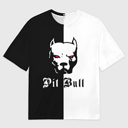 Футболка оверсайз мужская Pit Bull боец, цвет: 3D-принт