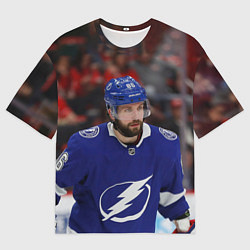 Футболка оверсайз мужская Никита Кучеров, НХЛ, цвет: 3D-принт