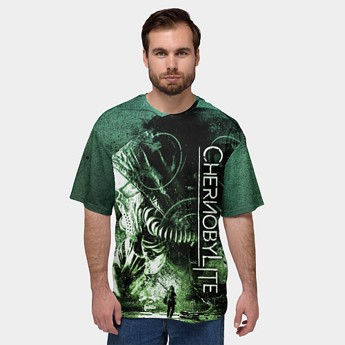 Мужская футболка оверсайз Chernobylite Чернобылит игра / 3D-принт – фото 3