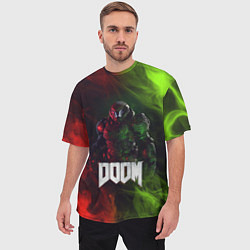 Футболка оверсайз мужская Doomguy Doom, цвет: 3D-принт — фото 2