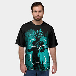 Футболка оверсайз мужская Ultra Goku, Гоку, цвет: 3D-принт — фото 2