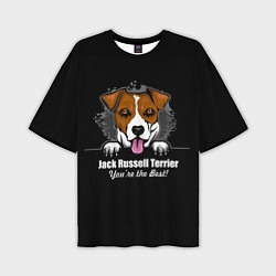 Футболка оверсайз мужская Джек-Рассел-Терьер Jack Russell Terrier, цвет: 3D-принт