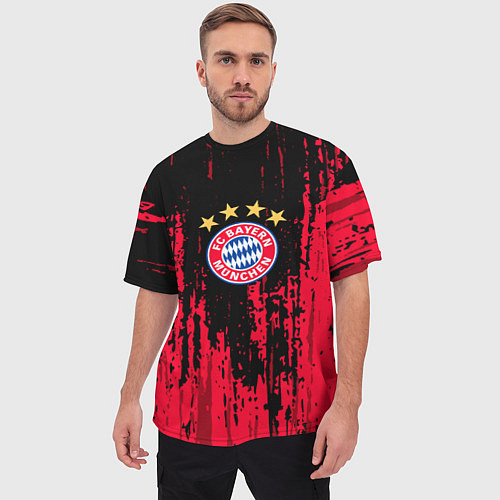Мужская футболка оверсайз Bayern Munchen: Бавария / 3D-принт – фото 3