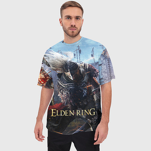 Мужская футболка оверсайз Elden Ring игра / 3D-принт – фото 3
