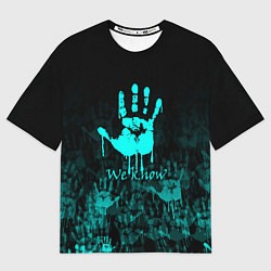 Футболка оверсайз мужская WE KNOW NEON LOGO, цвет: 3D-принт