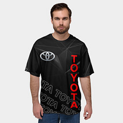 Футболка оверсайз мужская TOYOTA SPORT ГЕОМЕТРИЯ, цвет: 3D-принт — фото 2