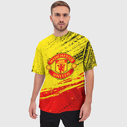 Футболка оверсайз мужская Manchester United Футбольный клуб, цвет: 3D-принт — фото 2