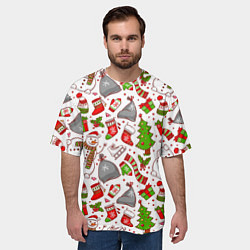 Футболка оверсайз мужская Новый Год!, цвет: 3D-принт — фото 2