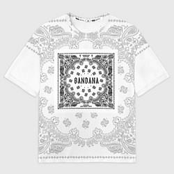 Футболка оверсайз мужская Big Baby Tape x Kizaru BANDANA Бандана Кизару Тейп, цвет: 3D-принт