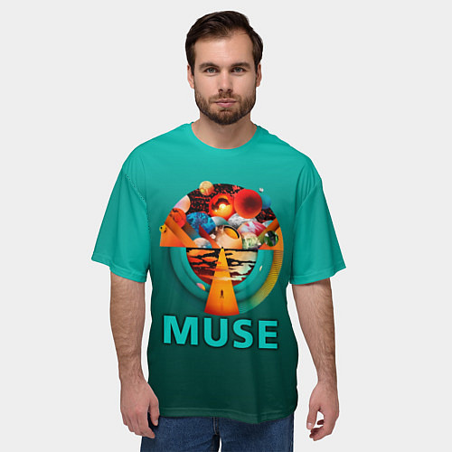 Мужская футболка оверсайз The Resistance - Muse / 3D-принт – фото 3