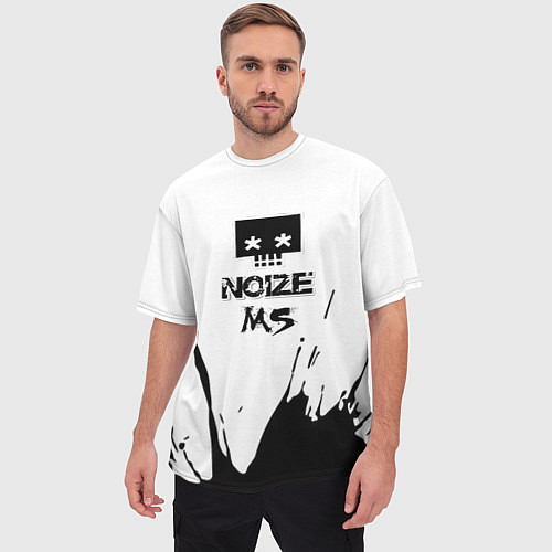 Мужская футболка оверсайз Noize MC Нойз МС 1 / 3D-принт – фото 3