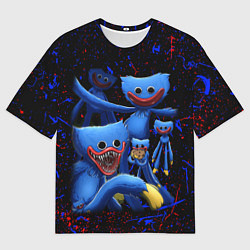 Футболка оверсайз мужская Huggy Wuggy: Players, цвет: 3D-принт