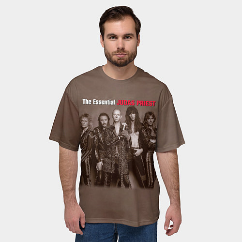 Мужская футболка оверсайз The Essential Judas Priest / 3D-принт – фото 3