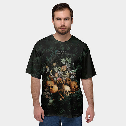 Мужская футболка оверсайз Дауншифтинг / 3D-принт – фото 3