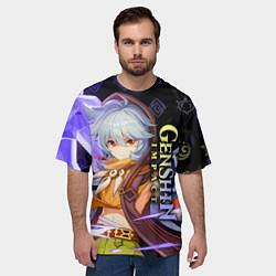 Футболка оверсайз мужская Рейзор - Геншин Импакт, цвет: 3D-принт — фото 2