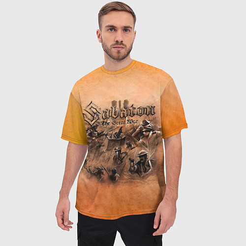 Мужская футболка оверсайз The Great War - Sabaton / 3D-принт – фото 3