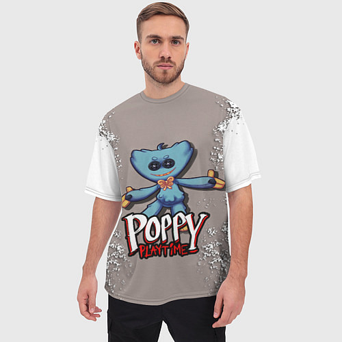 Мужская футболка оверсайз POPPY PLAYTIME GAME / 3D-принт – фото 3