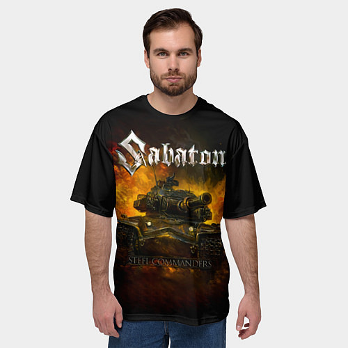 Мужская футболка оверсайз SABATON - Steel Commanders / 3D-принт – фото 3