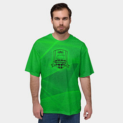 Футболка оверсайз мужская Краснодар lime theme, цвет: 3D-принт — фото 2