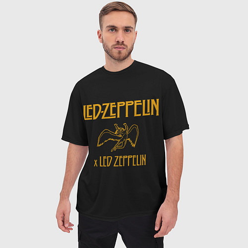 Мужская футболка оверсайз Led Zeppelin x Led Zeppelin / 3D-принт – фото 3
