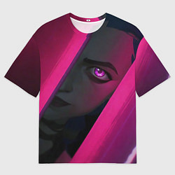 Мужская футболка оверсайз Jinx Arcane League of Legends