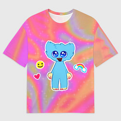 Футболка оверсайз мужская POPPY PLAYTIME - МАЛЫШ ХАГГИ ВАГГИ, цвет: 3D-принт