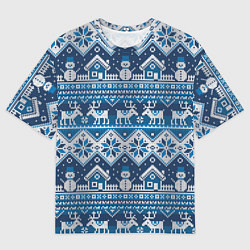 Футболка оверсайз мужская Christmas Pattern, цвет: 3D-принт