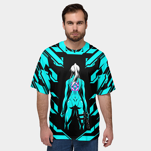 Мужская футболка оверсайз Samus Metroid / 3D-принт – фото 3